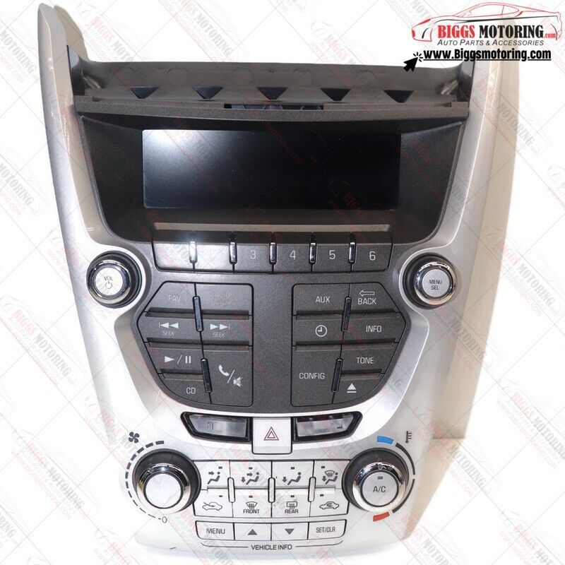 Used OEM Radio Face & Climate Control Panel For 2013-2015 GMC Terrain – 23450894