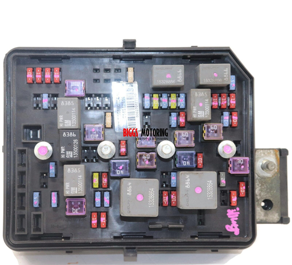 2008-2011 Chevy Impala Engine Relay Fuse Box 25915388