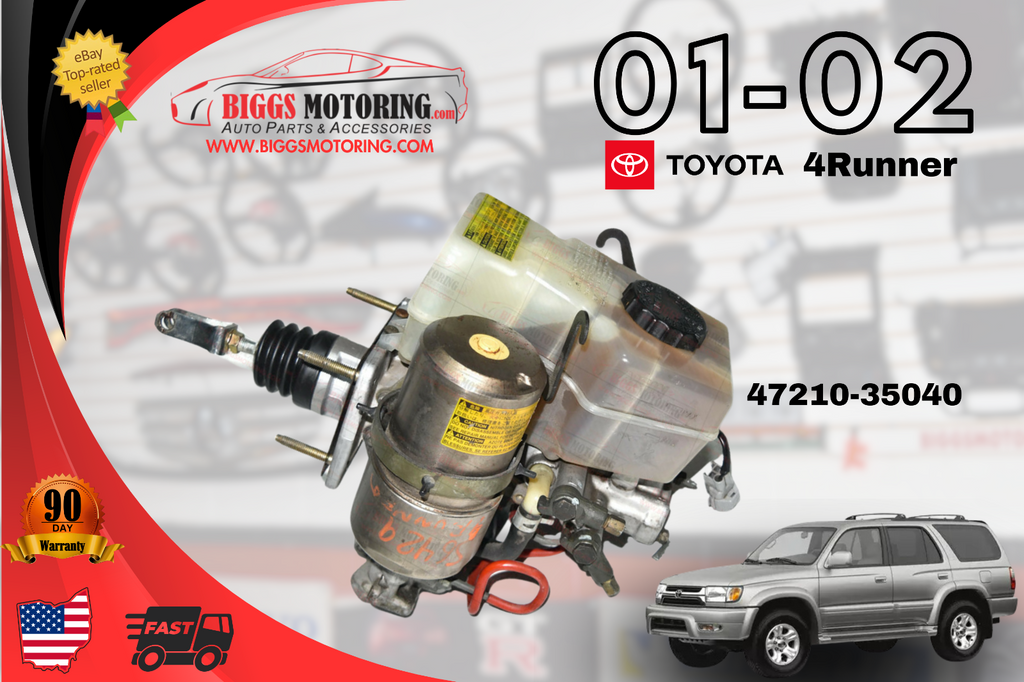 2001-2002 Toyota 4runner Abs Pump Master Cylinder Brake Booster Assembly 2001-2002 Toyota 4runner Abs Pump Master Cylinder Brake Booster Assembly