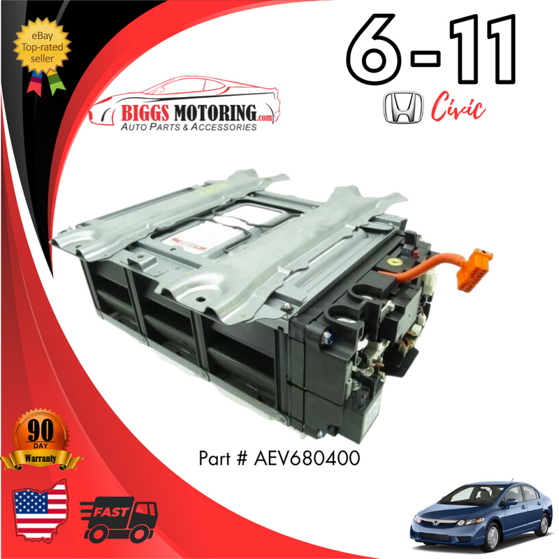 imaevページ 06-11 Honda Civic Hybrid IMA Battery Pack 2007 AEV680400 REMAN. 6 M wa