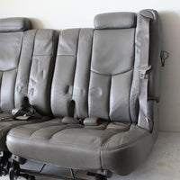00-06 GREY Leather 3RD SEAT SEATS ESCALADE TAHOE YUKON 04 BACK SEAT LIGHT PEWTER