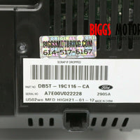 2013-2014 Ford Explorer Dash Information Display Screen DB5T-19C116-CA
