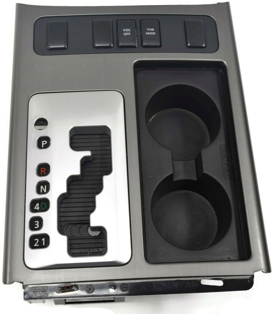 20082015 Nissan Armada Center Console Shifter Bezel W/ Cup Holder 969