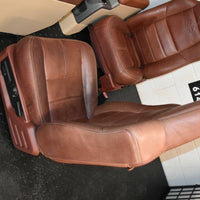 99-2010 FORD SD F250 F350 KING RANCH FRONT & rear LEATHER BUCKETS SEAT console