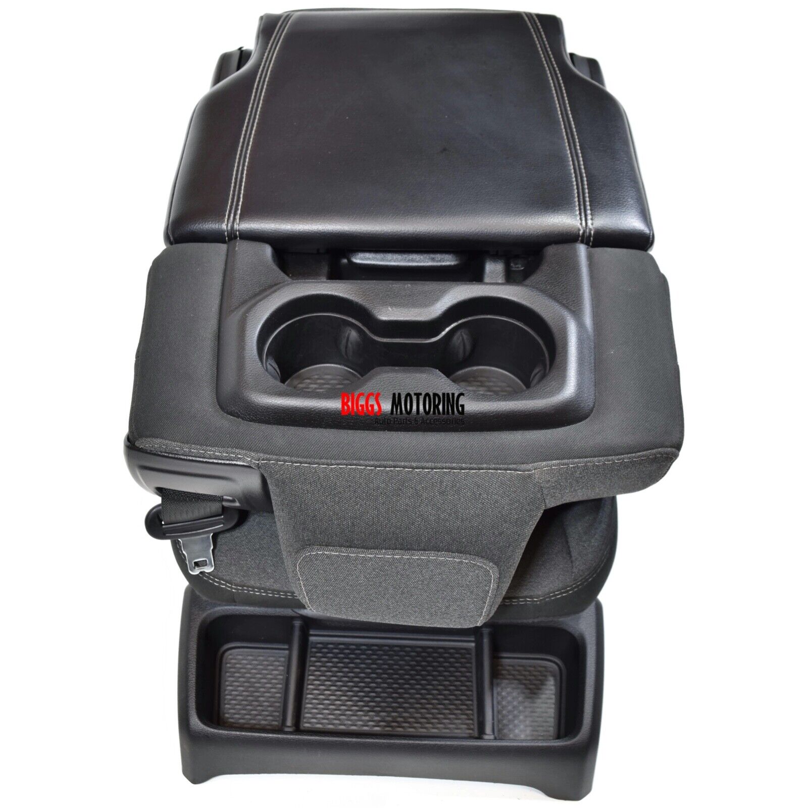 Fits 2019-2026 Dodge Ram 1500 2500 3500 Bucket Seat Center Console Lid Arm Rest Cover Pad Protector Interiors Pet Anti-scratch KBH Black