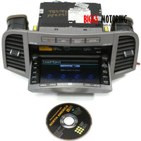 2009-2012 Toyota Venza JBL Navigation Radio Display Screen Cd Player 86120-0T061
