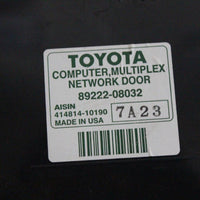 2004-2010 TOYOTA SIENNA MULTIPLEX NETWORK DOOR CONTROL MODULE 89222-08032 - BIGGSMOTORING.COM