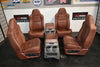 99-2010 FORD SD F250 F350 KING RANCH FRONT & rear LEATHER BUCKETS SEAT console