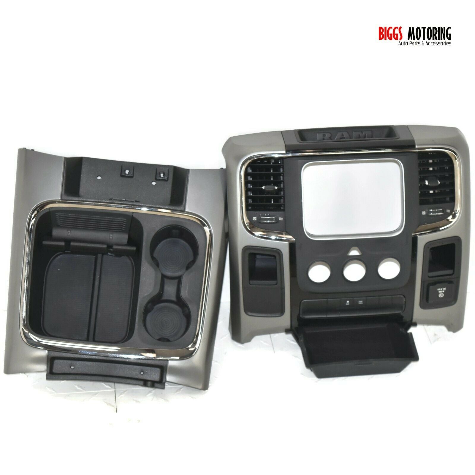 20132018 Dodge Ram Center Console Cup Holder + Dash Radio Bezel