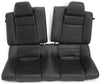2011-2014 Ford Mustang Passenger & Driver Side Rear Seats Black Leather