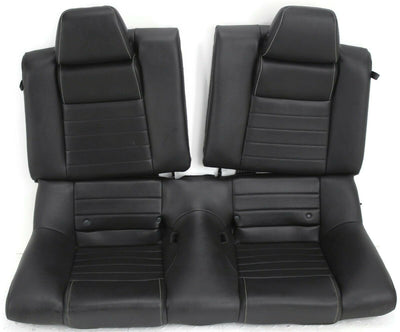 2011-2014 Ford Mustang Passenger & Driver Side Rear Seats Black Leather