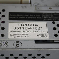 2004-2009 TOYOTA PRIUS RADIO INFORMATION DISPLAY SCREEN 86110-47081 - BIGGSMOTORING.COM