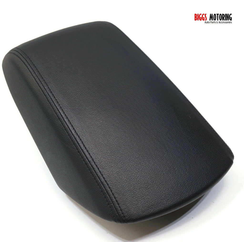 Black Microfiber Leather Center Console Lid Cover For Ford Explorer 2011-2018