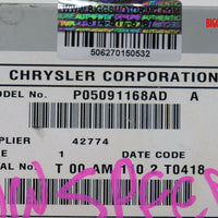 2007-2010 Chrysler Jeep Dodge RBZ MyGig Low Speed Radio P05091168AD