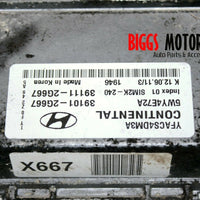 2011-2014 Hyundai Sonata Engine Computer Control Module 39101-2G667