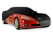 2005-2013 Corvette Oem Black Indoor Car Cover W/ Flag Logo By Gm - BIGGSMOTORING.COM