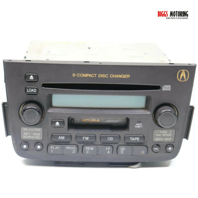 2001-2004 Acura Mdx Radio 6 Disc Changer Cd Cassette Player 39101-S3V-A131-M1 - BIGGSMOTORING.COM