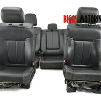 2011-2014 Ford F150 Rear Bench Front Passenger / Driver Side Leather Seat Black