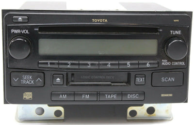 2003-2005 Toyota 4Runner 16845 Radio Stereo Cassette Tape Cd Player 86120-35222 - BIGGSMOTORING.COM