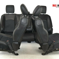 2013-2018 Dodge Ram Front & Rear Left & Right Leather Seat Set Black