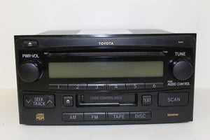 2003-2011 Toyota Celica Echo Rav4 Radio Cassette Cd Player 86120-52241 - BIGGSMOTORING.COM
