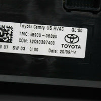 2015-2017 Toyota Camry Ac Heater Climate Control Panel 55900-06320