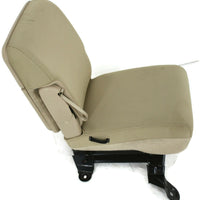 1999-2010 Ford F250 Center Console Jump Seat  W/ Storage  & Cup Holder Tan - BIGGSMOTORING.COM