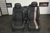 12-14 Dodge Avenger RT Black Red SEATS SET FRONT AND REAR R/T Embroidery - BIGGSMOTORING.COM