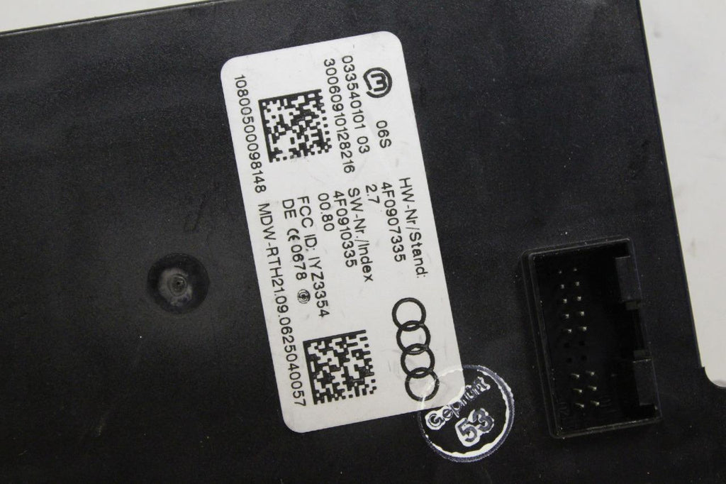 C6 Keyless Module 2005-2008 Audi A6 C6 Keyless Entry Authorization Control Module 4F0 90