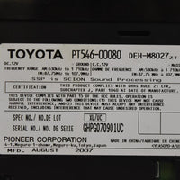2008-2010 Toyota Scion Radio Stereo Cd Player Pt546-00080