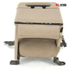 1999-2010 Ford F250 F350 Front Center Console Jump Seat W/ Cup Holder Tan - BIGGSMOTORING.COM