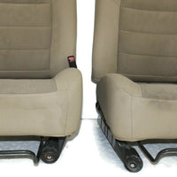 1999-2010 Ford F250 Passenger & Driver Side Front Seat Tan Cloth - BIGGSMOTORING.COM