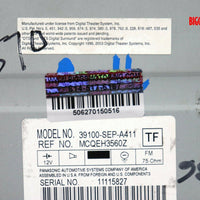 2004-2006 Acura TL Radio Stereo Cassette Cd Player 39100-SEP-A411 - BIGGSMOTORING.COM