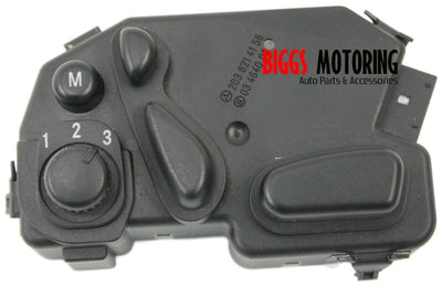 2005-2007 Mercedes Benz W203 C320 Front Driver Left Side Seat Control Switch - BIGGSMOTORING.COM