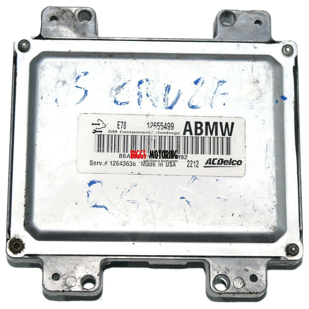 Ecu Control Module 79 2012-16 Chevy Engine Computer Control Module, ECU ECM EBX, E78 1265549