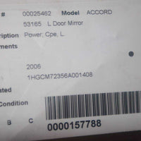 2003-2007 HONDA ACCORD COUPE DRIVER LEFT SIDE POWER DOOR MIRROR GRAY - BIGGSMOTORING.COM