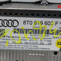 2005-2011 Audi Q5 A6 A4 Navigation Display Screen 8T0 919 603 F - BIGGSMOTORING.COM