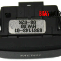 2004-2009 BMW E60 550i Display Monitor Menu Switch Button 6981148-01 - BIGGSMOTORING.COM