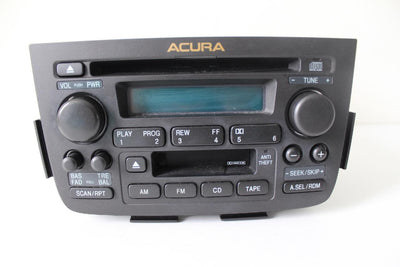 2001-2004 Acura Mdx Radio Stereo 6 Disc Changer Cassette Cd Player - BIGGSMOTORING.COM