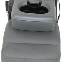 2004-2008  Ford F150 Center Console Jump Seat W/ Storage & Cup Holder Gray - BIGGSMOTORING.COM
