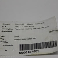 2000-2005 BUICK LESABRE LEFT DRIVER SIDE POWER DOOR MIRROR 25193 - BIGGSMOTORING.COM