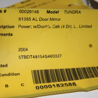 2004-2006 TOYOTA TUNDRA 4DOOR DRIVER LEFT SIDE POWER DOOR MIRROR GRAY - BIGGSMOTORING.COM