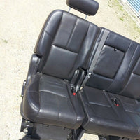 07-14 GM GMC ESCALADE TAHOE YUKON BLACK LEATHER SEATS 09 60/40 BENCH SHORT BODY - BIGGSMOTORING.COM