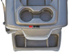 19-23 Dodge Ram 1500 Center Console Jump Seat Storage & Cupholder BLACK LEATHER - BIGGSMOTORING.COM