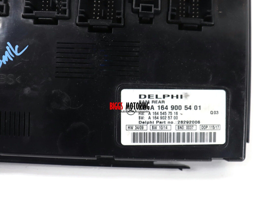 2006-2012 Mercedes Benz W164 ML350 R350 Rear Sam Control Module A 164