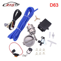 RASTP-2.5inch Stainless Steel Exhaust Control Valve Vacuum Actuator Open Style Wireless Remote Controller Set RS-BOV042
