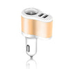 AOZBZ 2 USB Car Cigarette Lighter Splitter Socket Adapter Charger 3.1A 12~24V Cigarette Lighter Socket 2.1cm / 0.8