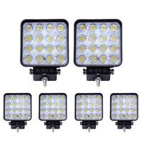 1-10Pcs 48W LED Work Light Car Truck SUV Offroad Beam Light LED Spotlight IP67 - BIGGSMOTORING.COM