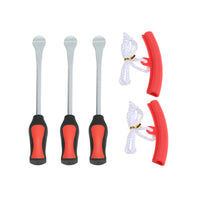 3 Tire Lever Tool Spoon + 2 Wheel Rim Protectors Tool Kit for Motorcycle Bike Tire Changing Removing