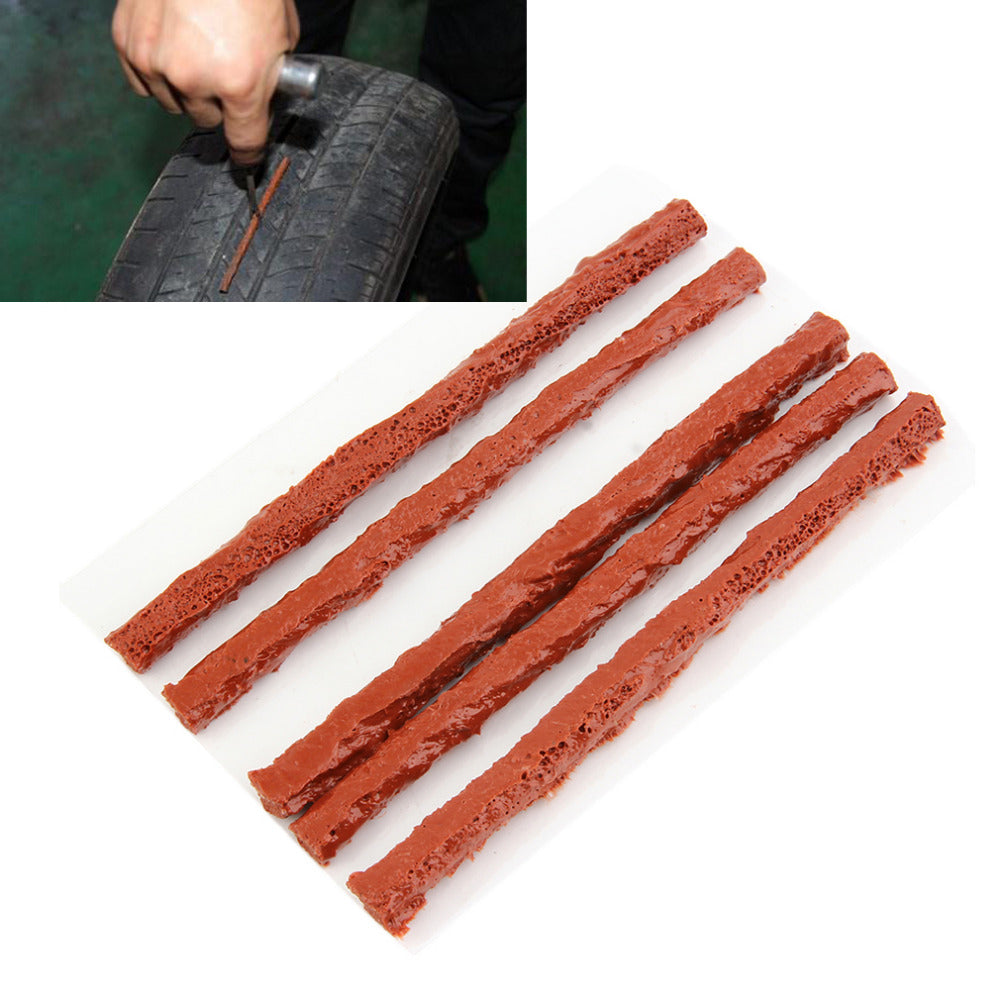 Hot 25Pcs /Set Car Auto Motorcycle Tubeless Tires Wheel Repair Strip Puncture Vehicles Tire Bike Scooter Rubber Seal Tools